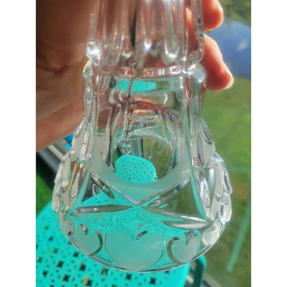 Vintage Echt Bleikristall Lead Crystal Heart Bell Made in West Germany 7”T - Picture 6 of 9